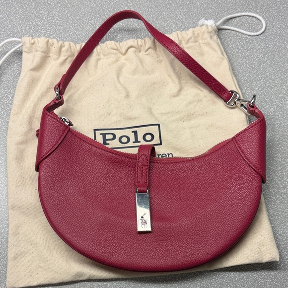 Polo Ralph Lauren Handbags - Polo by Ralph Lauren Leather Mini ID shoulder bag in raspberry